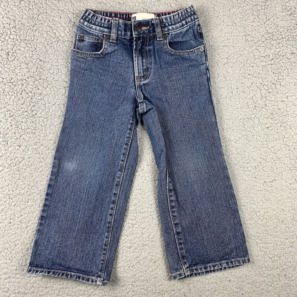 Gap Kids Jeans Size 4 Relaxed Fit‎ Elastics Waist Cotton Youth